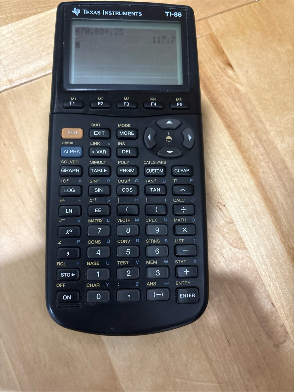 Texas Instruments TI-86 Graphing Calculator Tested - Picture 5 of 5